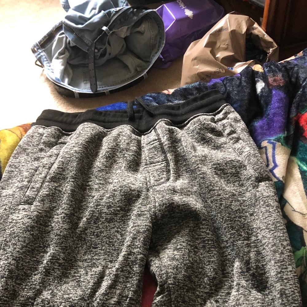 Kids Heather Gray Knit Jogger Pants - Comfortable Casual Bottoms